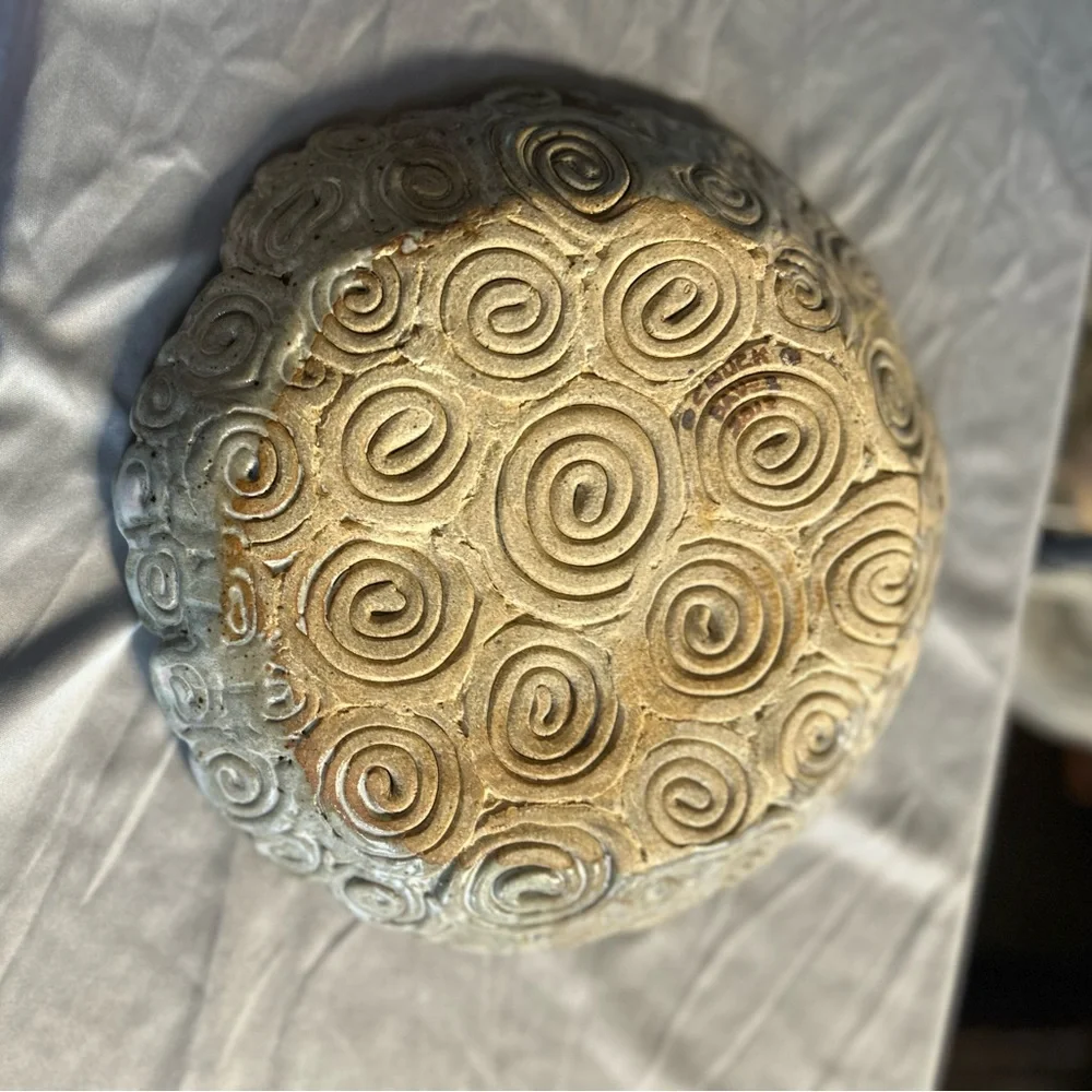 50%offw❤️ Handmade folk art Pottery Ceramic Coil Bowl chuck Dave 2013